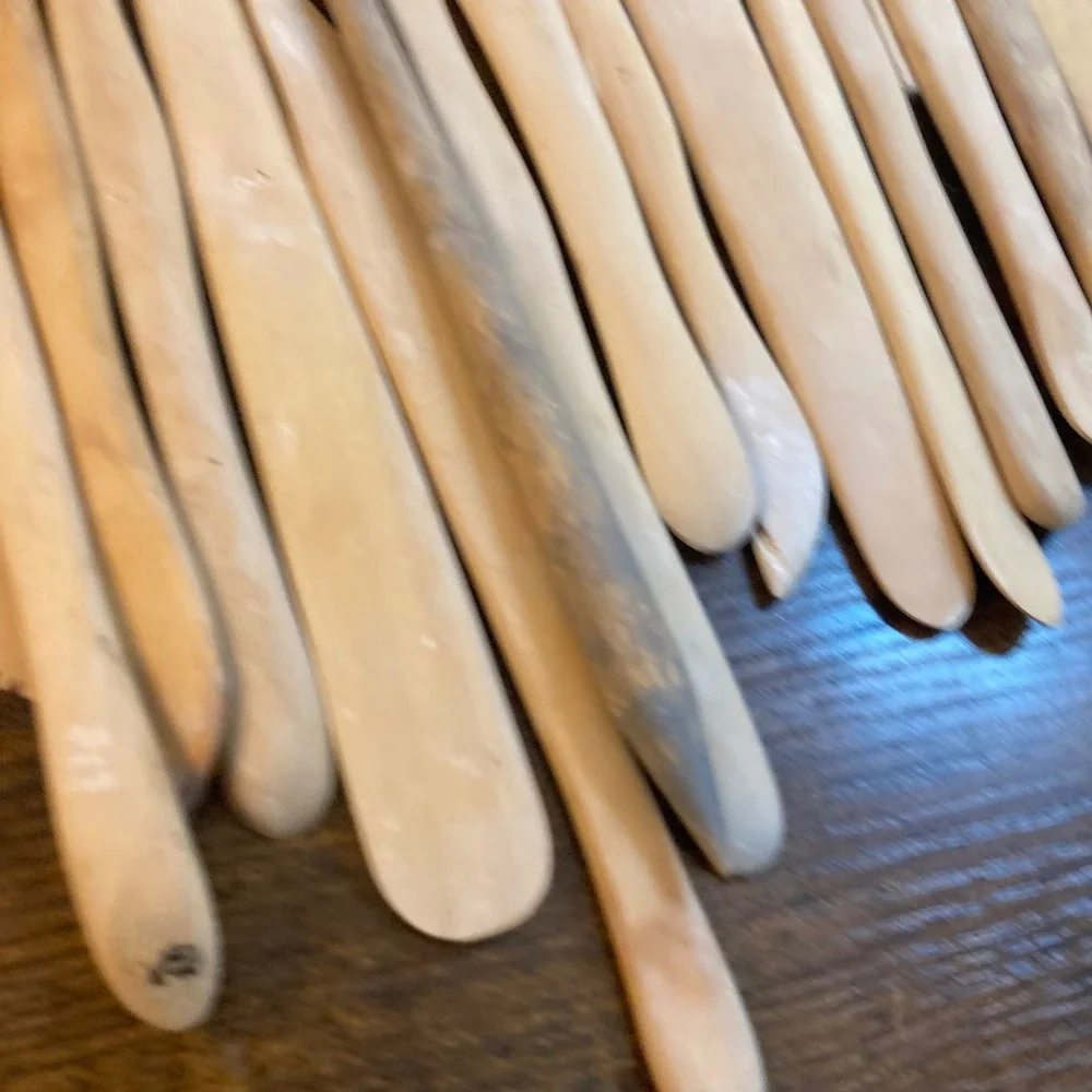 36 Piece Wooden Pottery Clay Sculpting Modeling Tool Set Lot Artisan Ceramics